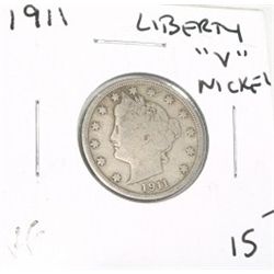 1911 LIBERTY "V" NICKEL RED BOOK VALUE $15.00+ *RARE EARLY VERY FINE GRADE*!! LIBERTY NICKEL CAME OU