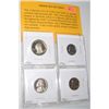 Image 1 : PROOF SET OF 4 COINS-THIS COLLECTION OF U.S. COINS WAS STRUCK ON SPECIALLY POLISHED, HIGH RESSURE DI