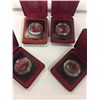 Image 3 : Lot 4 Cased Silver Dollars 1975-1978 with Estate Bank Notes