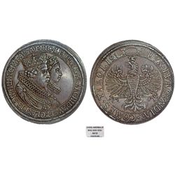 Austria. Archduke Leopold as Count of Tyrol (1619-1632) Double Taler n.d. (1626). "Wedding of Leopol