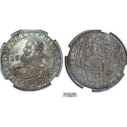 Germany: Brunswick-Wolfenbuttel. Heinrich Julius (1589-1613). Amazing AR Taler 1593. NGC AU55, toned