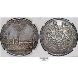 Germany: Nurnberg (Stadt) as part of H.R.E. Joseph The Emperor (1765-1790). AR Reichstaler 1768. NGC