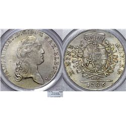 Germany. Saxony. Friedrich August III (1763-1806). AR Taler 1786-IEC. PCGS AU58