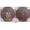 Image 1 : Great Britain. Warwickshire. Kempson’s Buildings. Cu Token (1790's). NGC MS64BN