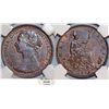 Image 1 : Great Britain. Queen Victoria (1837-1901) Cu 1/2 Penny 1886. NGC MS63BN