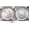 Image 1 : Guatemala. Republic. AR 1/2 Real (Medio Real) 1880/770 E. NGC MS64, sharp.