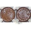 Image 1 : Iceland Kingdom in union with Denmark. Christian X. 1 Eyrir 1926 HCN GJ. NGC MS65 BN!