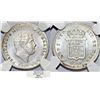 Image 1 : Italy. Naples & Sicily. Francesco II (1830-1859). AR 10 Grana 1853. NGC MS65, BU!