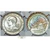 Image 1 : San Marino. Republic. AR 5 Lire 1938R. NGC MS65*, Choice BU, wonderfull example!