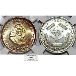 South Africa. Republic. AR 5 Cents 1964. NGC PF67, toned!