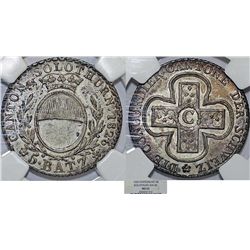 Switzerland. Solothurn. AR 5 Batzen 1826. NGC MS62, toned