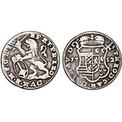 BELGIUM. AUSTRIAN NETHERLANDS. BRUGGE. M. THERESA (1740-1780). AR 1 ESCALIN 1752. AVF