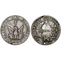 GREECE. JOHN KAPODISTRIAS (1828-1831). CU 5 LEPTA 1828. FINE