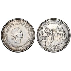 LUXEMBOURG. CHARLOTTE. AR 250 FRANCS 1963. XF
