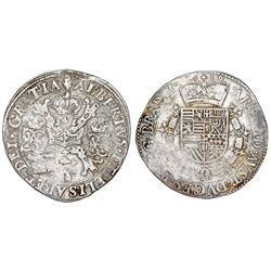 SPANISH NETHERLANDS. BELGIUM. BRABANT. ALBERT AND ISABELLE (1598-1621). AR PATAGONA 1619. FINE