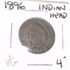 Image 1 : 1896 INDIAN HEAD PENNY RED BOOK VALUE $4.00+ *NICE EARLY VERY GOOD GRADE*!! PENNY CAME OUT OF SAFE!!
