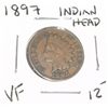 Image 1 : 1897 INDIAN HEAD PENNY RED BOOK VALUE $12.00+ *NICE EARLY VERY FINE GRADE*!! PENNY CAME OUT OF SAFE!