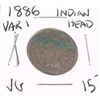 Image 1 : 1886 *VARIETY 1* INDIAN HEAD PENNY RED BOOK VALUE $15.00+ *NICE EARLY VERY GOOD GRADE*!!
