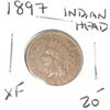 Image 1 : 1897 INDIAN HEAD PENNY RED BOOK VALUE $20.00+ *NICE EARLY EXTRA FINE GRADE*!! PENNY CAME OUT OF SAFE