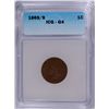 Image 1 : 1869/9 INDIAN CENT ICG G-4 KEY OVERDATE