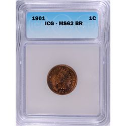 1901 INDIAN CENT ICG MS-62 BR