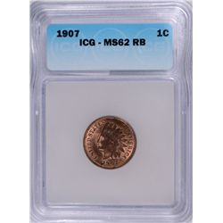 1907 INDIAN CENT ICG MS-62 RB