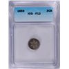 Image 1 : 1859 3 CENT SILVER ICG F-12