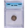 Image 1 : 1850 SEATED LIBERTY HALF DIME ICG EF-40