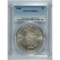 1896 MORGAN DOLLAR PCGS MS-66+