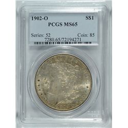 1902-O MORGAN DOLLAR PCGS MS-65