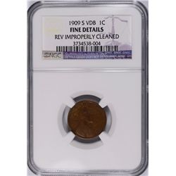 1909-S VDB LINCOLN CENT NGC FINE DETAILS