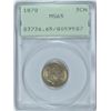 Image 1 : 1870 THREE CENT NICKEL PCGS MS-65 OGH