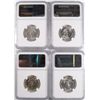 Image 2 : ( 2 ) 1955 AND ( 2 ) 1955-D WASHINGTON QUARTERS, NGC MS-65