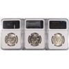 Image 2 : LOT OF ( 3 ) 1950 FRANKLIN HALF DOLLARS NGC MS-62 FBL