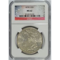 1878-S MORGAN DOLLAR NGC MS-62