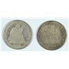 Image 1 : 1854 & 1856-O SEATED QUARTERS