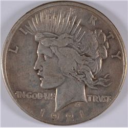 1921 PEACE DOLLAR XF+