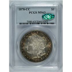 1878-CC MORGAN DOLLAR PCGS MS-63 (CAC)