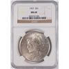 Image 1 : 1927 PEACE DOLLAR NGC MS-60