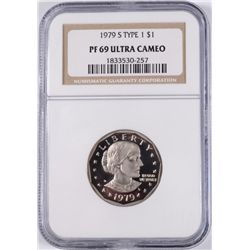 1979-S I PROOF SUSAN B ANTHONY DOLLAR NGC PF-69 UC
