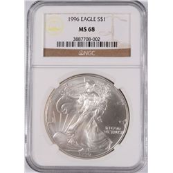 1996 SILVER AMERICAN EAGLE NGC MS-68