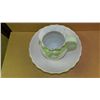 Image 2 : 55) Lovely porcelain pitcher and bowl with ribbon