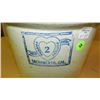 Image 2 : 87) 2 gallon primitive crock by Panama Pottery,