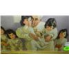 Image 2 : antique framed print of dionne quintuplets