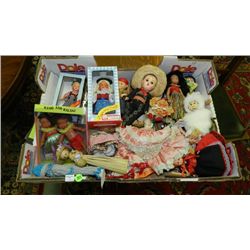 226) Box of around the world dolls