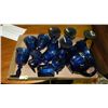 Image 1 : 252) Box of cobalt glassware