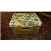 Image 1 : 312) Primitive wooden milk crate made into stool /