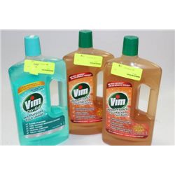 VIM OXY-GEL AND WOODFLOOR CLEANERS X3