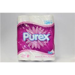 PACK OF 12 PUREX DOUBLE ROLL TOILET PAPER
