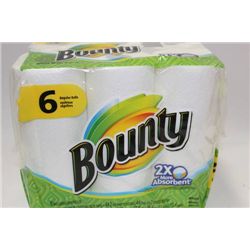 PACK OF 6 SPONGE TOWEL OR BOUNTY PAPER TOWELS